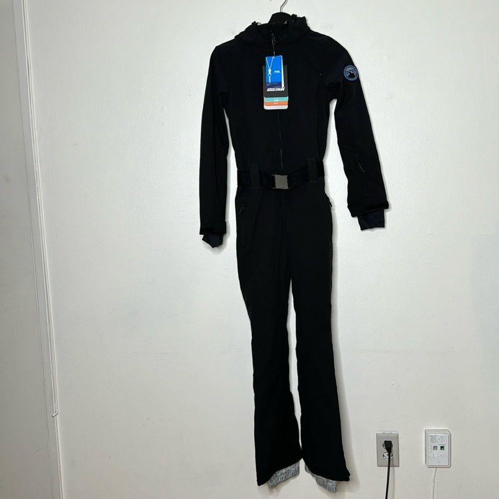 Gsou Snow Women's Classic One Piece Ski Suit With Hood Size Small